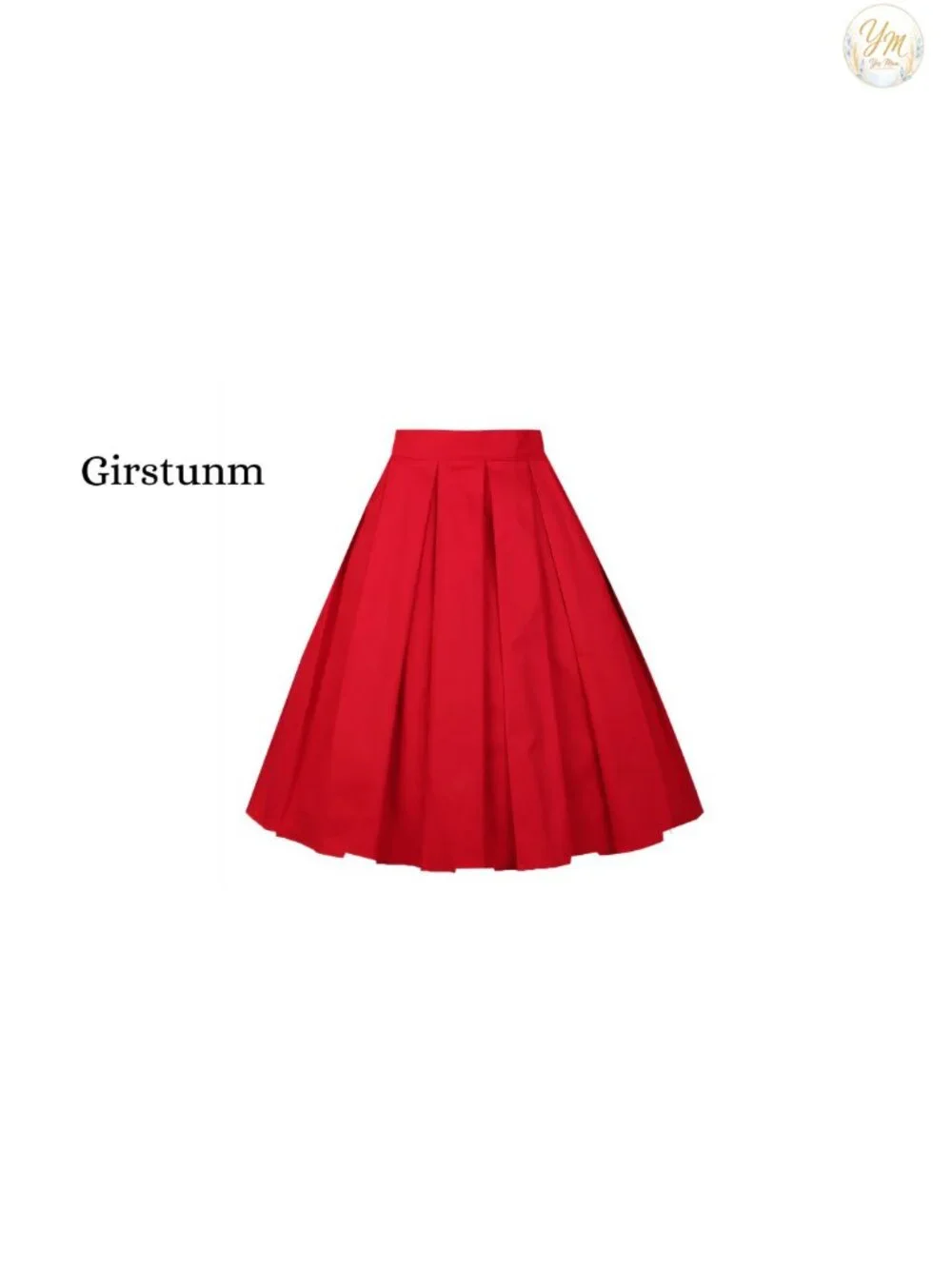 Vintage 1950s High Waist A-Line Midi Skirt with Pockets, Retro Swing Skirt